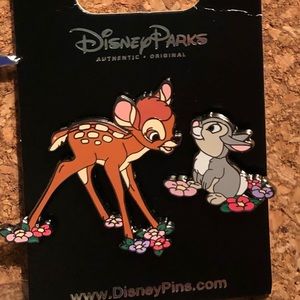 Bambi & Thumper flowers Disney  pin